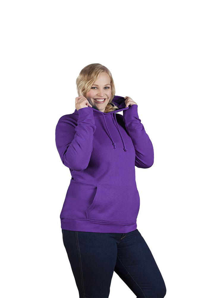 Basic Hoodie 80-20 Plus Size Damen, Lila, XXL