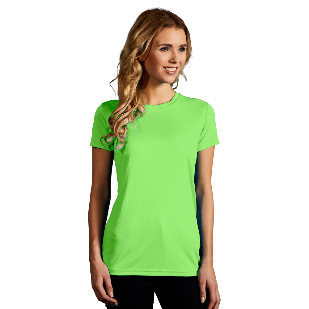 UV-Performance T-Shirt Damen, Neongrün, L