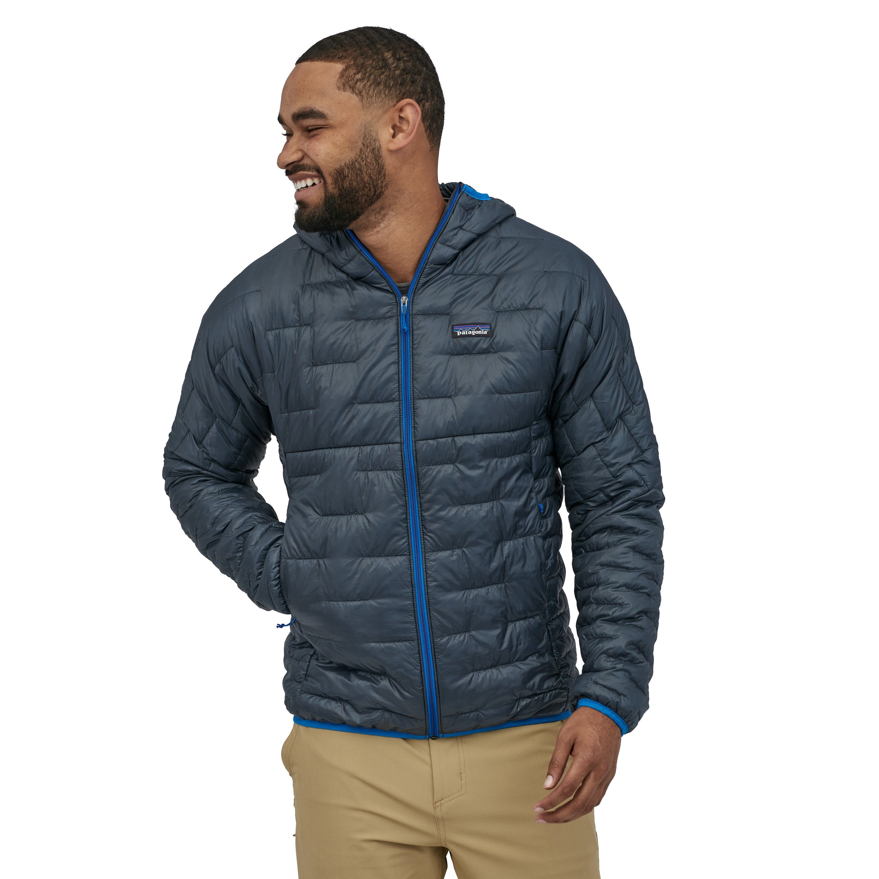 Patagonia Men's Micro Puff Hoody - Fair Trade Certified sewn, Smolder Blue / XL