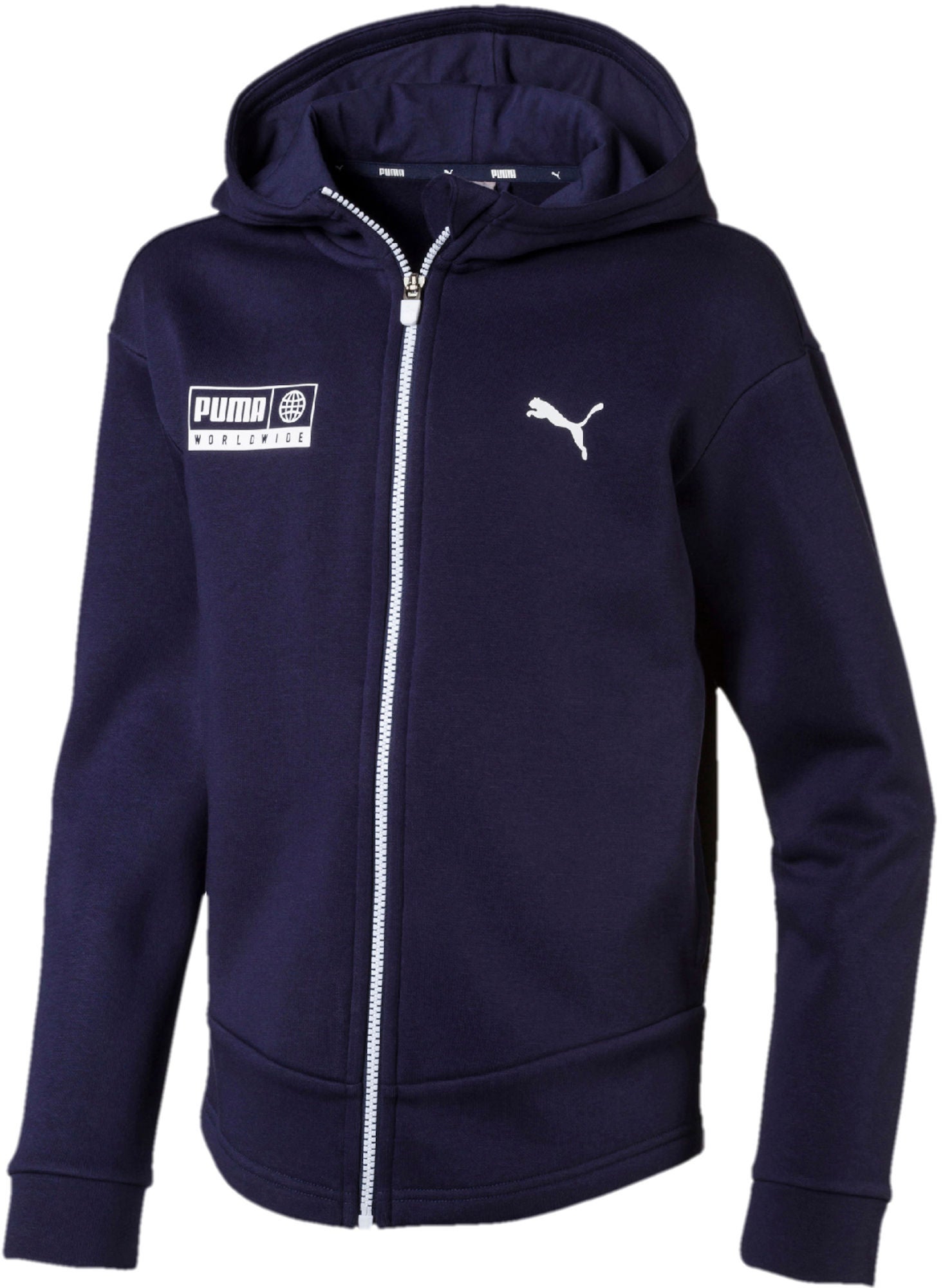 Puma Alpha Graphic Sweat Jacke, Peacoat 104