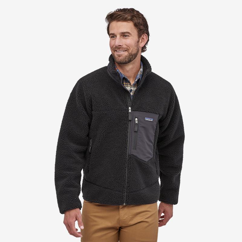 Patagonia Men's Classic Retro-X Fleece Jacket, Black w/Black / S