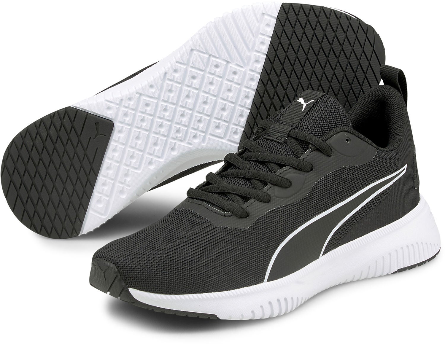 Puma Flyer Flex Jr Sneaker, Black, 37