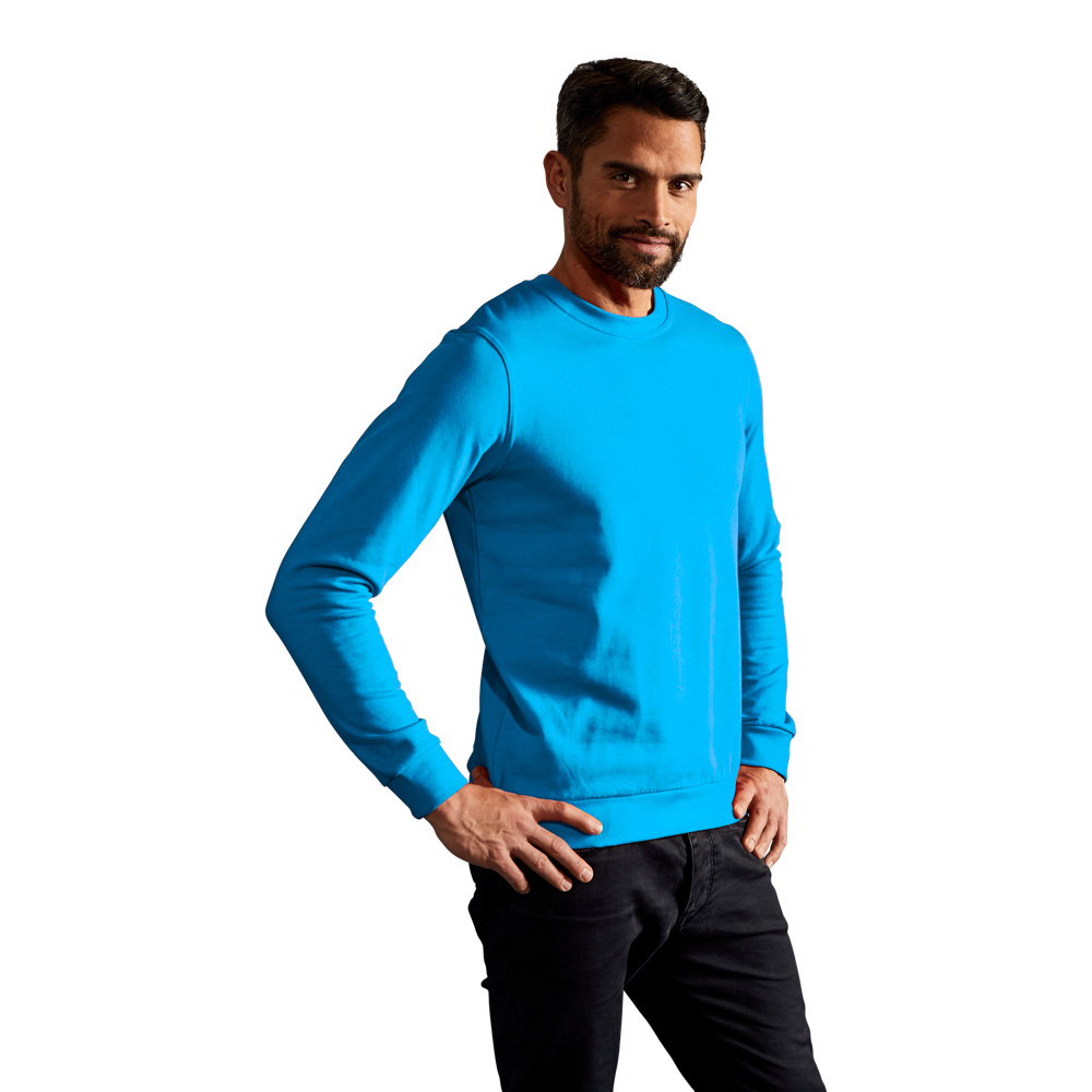 Premium Sweatshirt Herren, Türkis, L