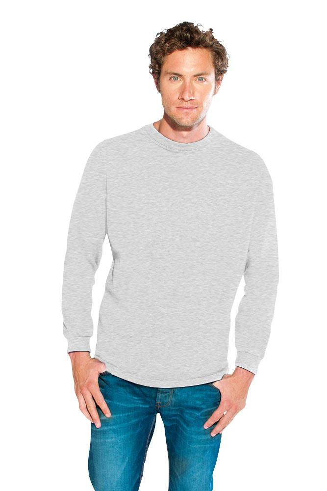 Kasak Sweatshirt Herren Sale, Hellgrau-Melange, XL