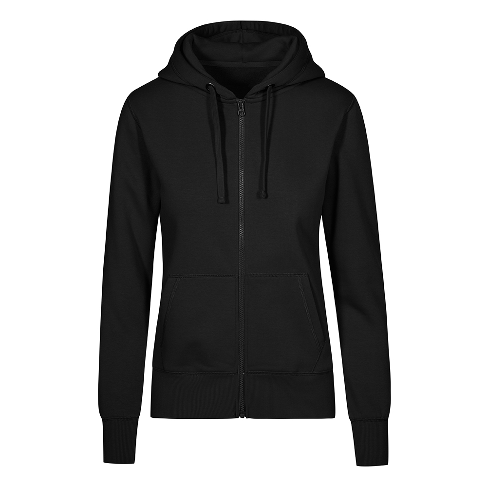 X.O Zip Hoodie Jacke Damen, Schwarz, XL