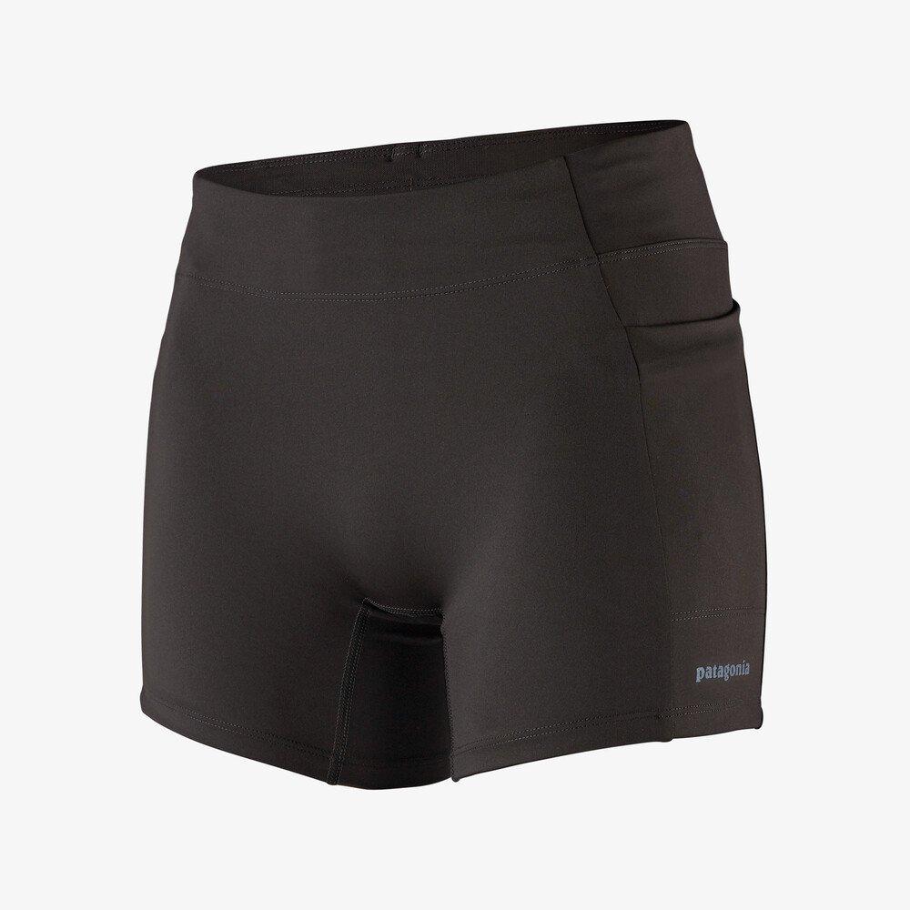 Patagonia Women's Endless Run Shorts - 4 1/2 in. - Recycled Polyester, Black / XL