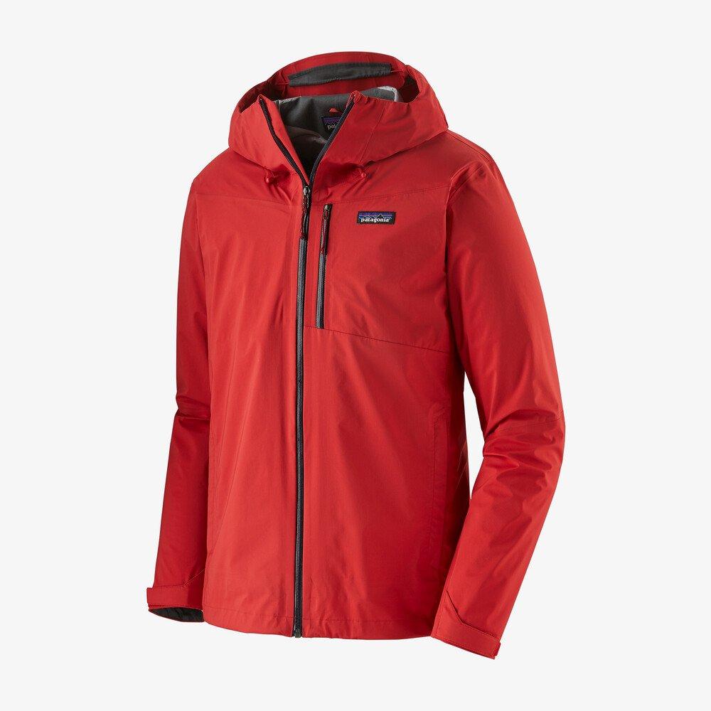 Patagonia Men's Rainshadow Jackets - 100% Recycled Nylon, Fire / M