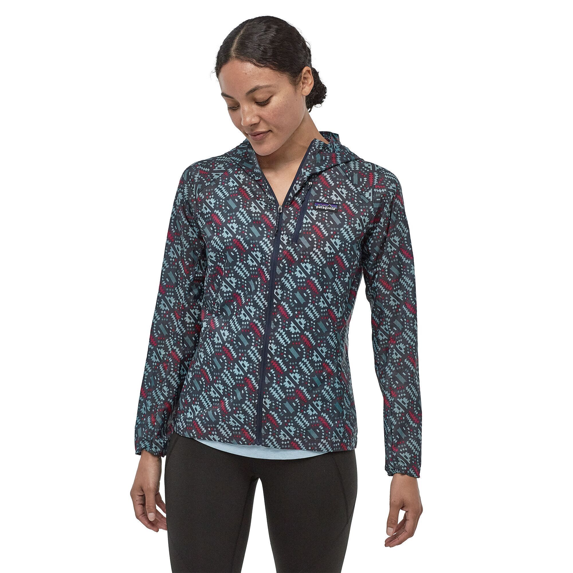Patagonia Women's Houdini® Jacket - 100% Recycled Nylon, Icefall: Smolder Blue / XS