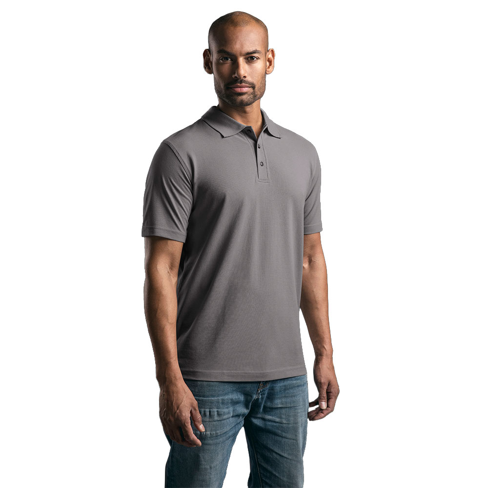 EXCD Poloshirt Herren, Stahlgrau, XXL