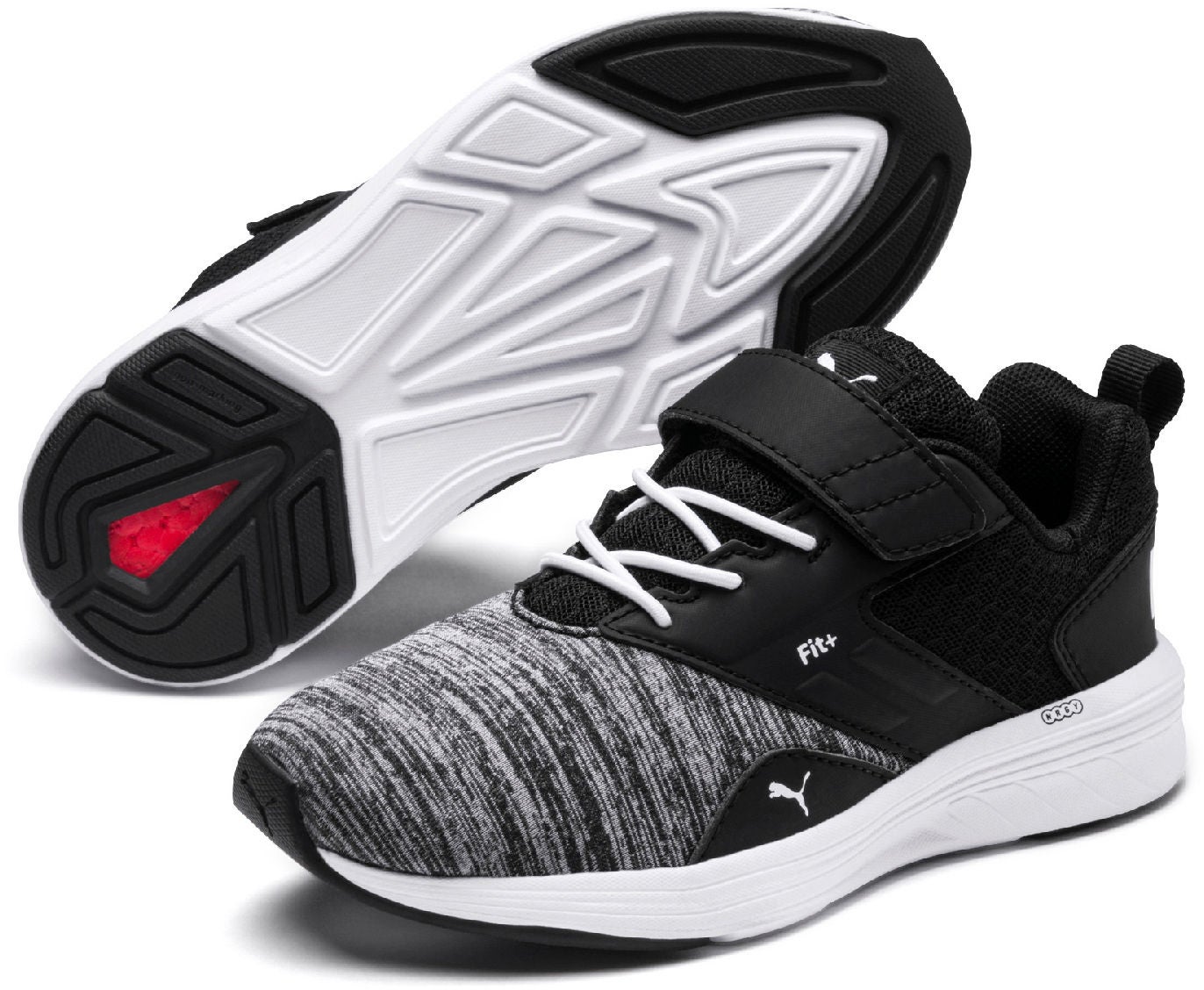 Puma Comet V PS Sneaker, White/Black, 28