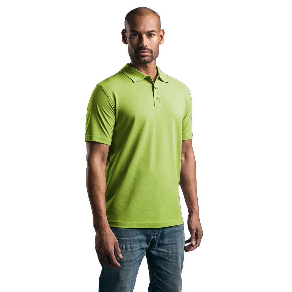 EXCD Poloshirt Herren, Apfelgrün, XXL