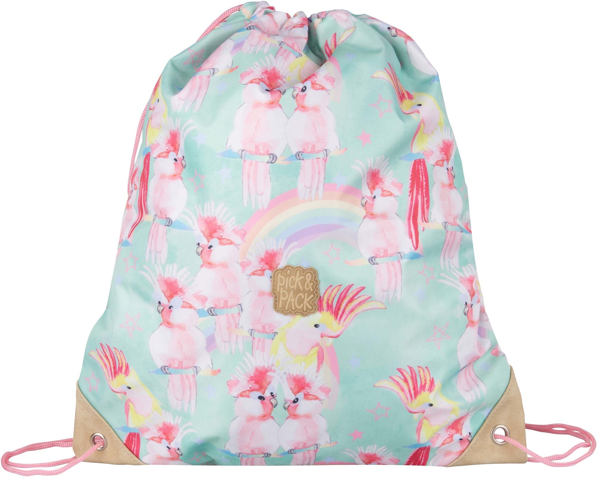 Pick & Pack Unicorn Birds Turnbeutel, Soft Green