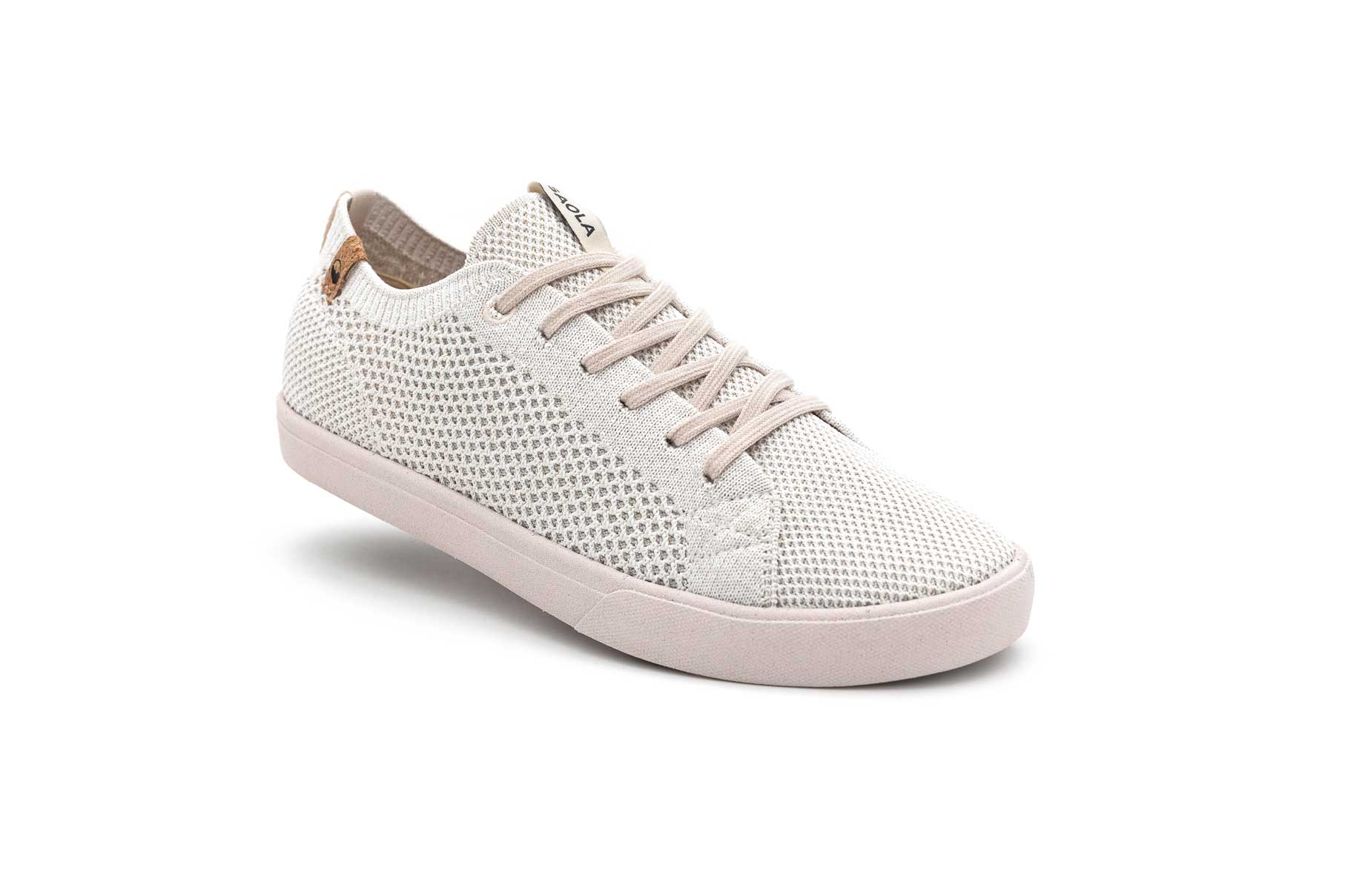Saola Women's Cannon Knit - 100% vegan, White / 37