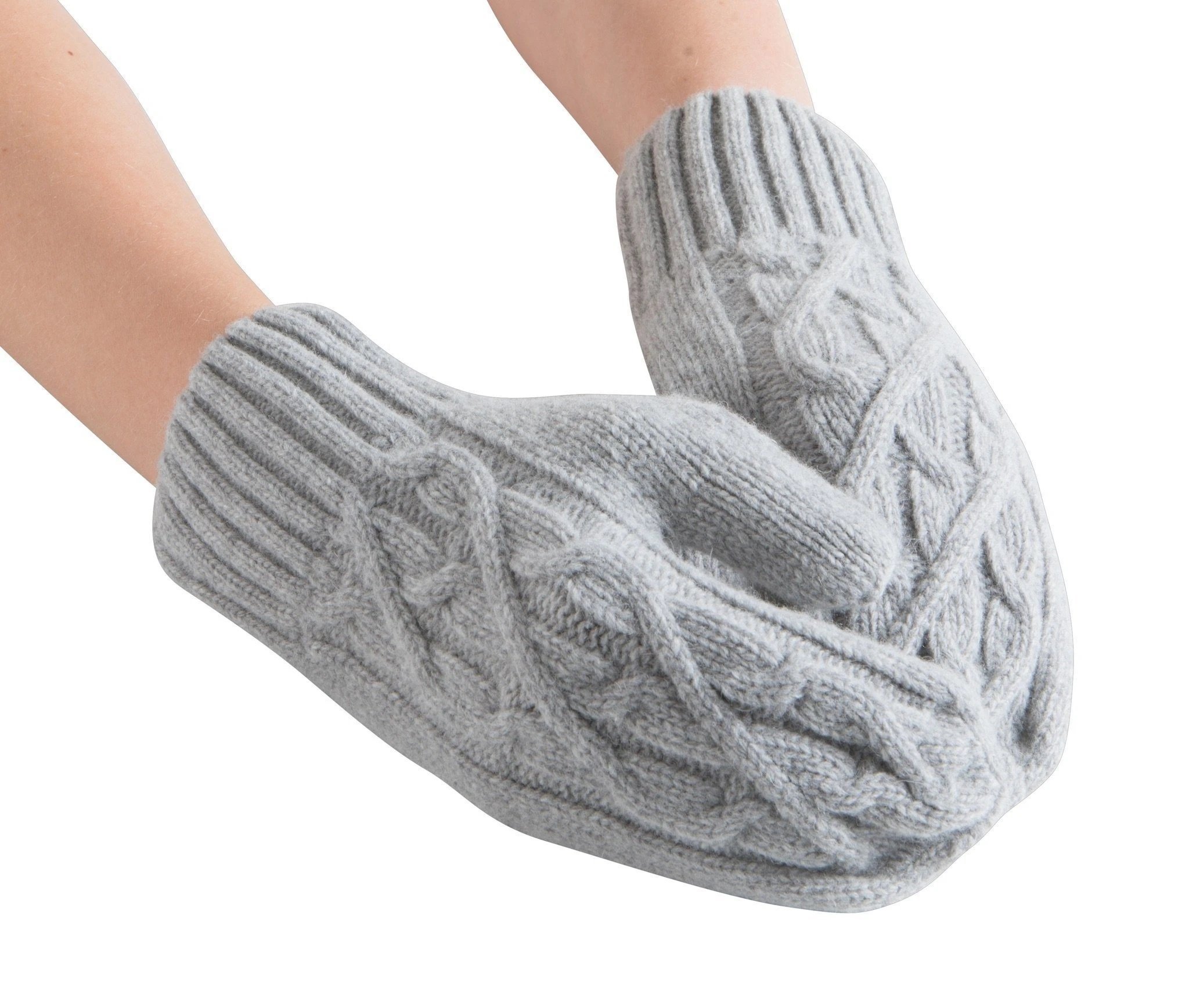 North Outdoor Havu Mittens - 100% Merino Wool - Made in Finland, Light Grey / S