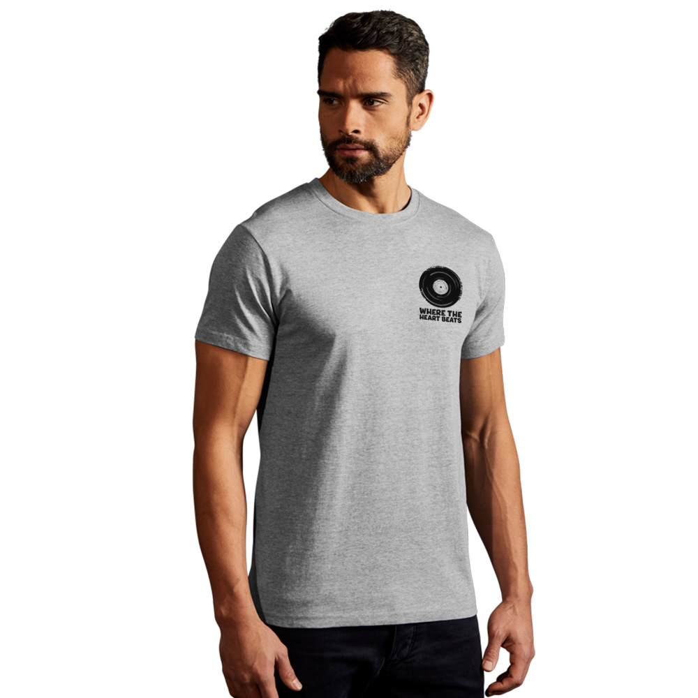 Print "promodoro heart beats" Premium T-Shirt Herren, Sportgrau, XL