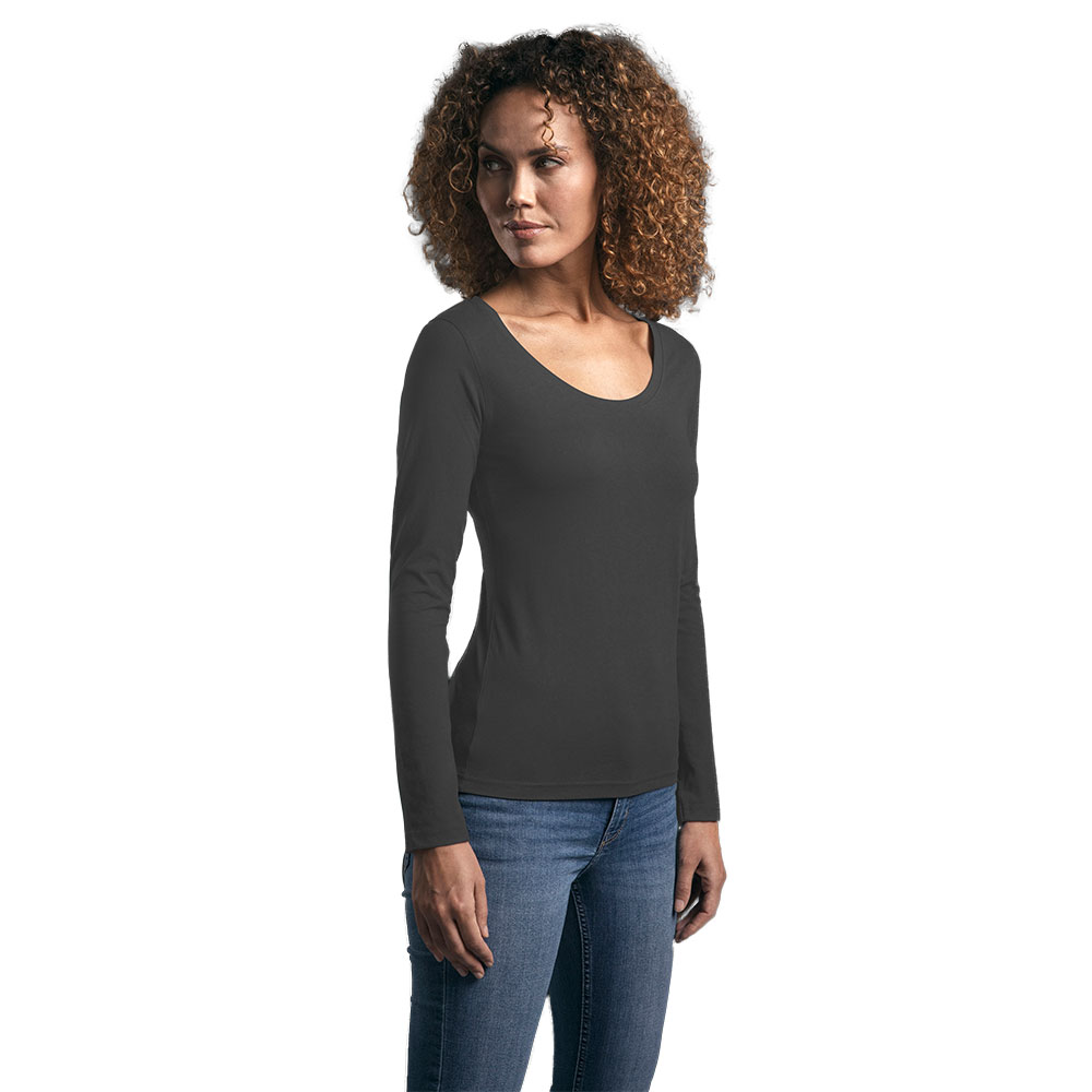 EXCD Langarmshirt Damen, Charcoal, L