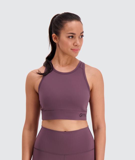 GYMNATION Women's Power Boost Sports Bra, Berry / S