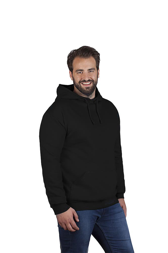Basic Hoodie 80-20 Plus Size Herren, Schwarz, 4XL