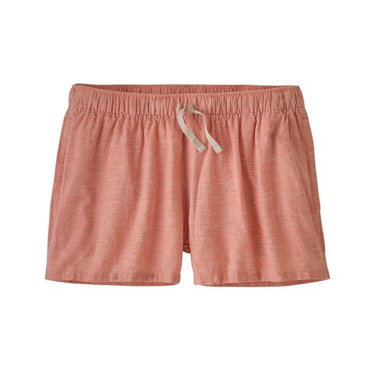 Patagonia Women's Island Hemp Baggies™ Shorts, Goshawk Dobby: Mellow Melon / L