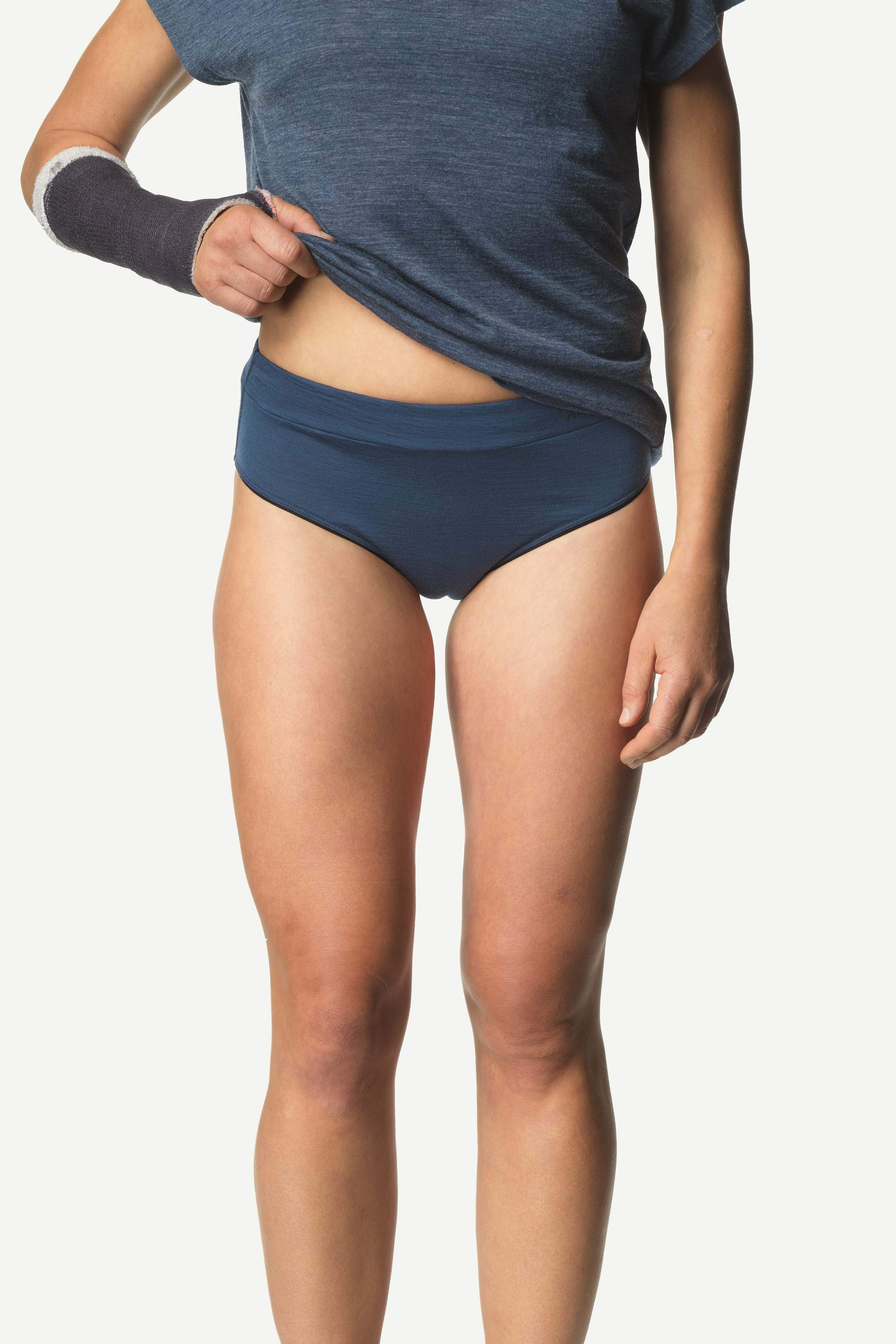 Houdini Women's Merino Wool Desoli Hipsters, Bucket Blue / S