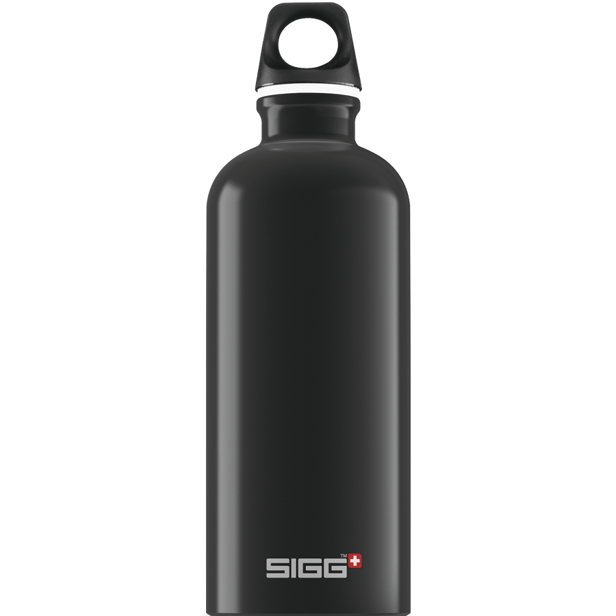SIGG Aluminium Water Bottle, Black / 0.6l