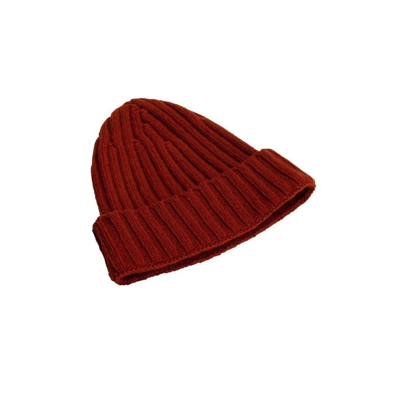 North Outdoor Viklo Beanie - 100% Merino Wool, Rust