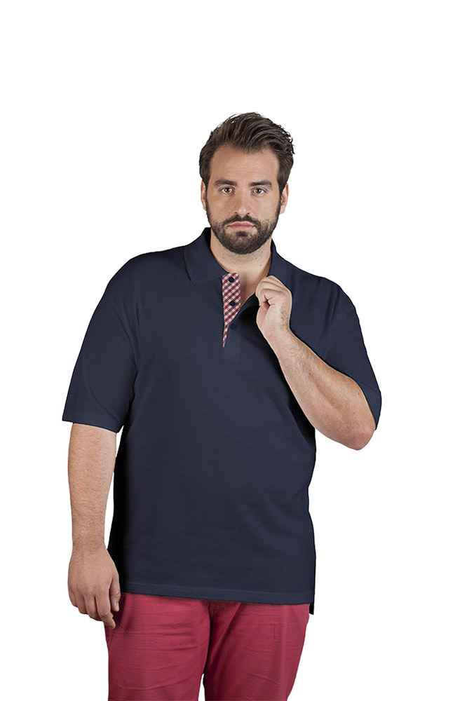 Superior Poloshirt "Graphic" 506CP Plus Size Herren, Marineblau, 4XL