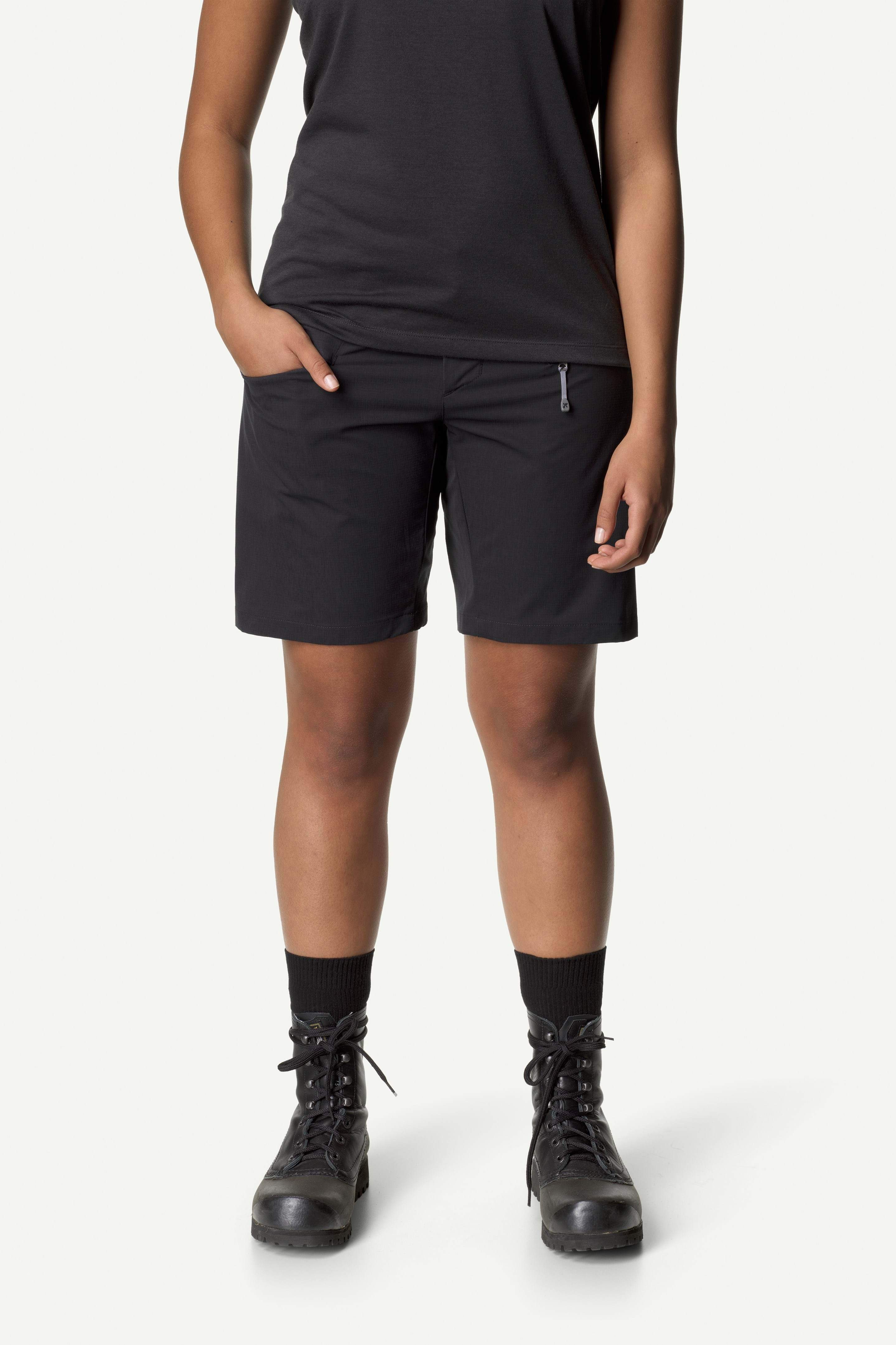 Houdini Women's Daybreak Shorts - Circular Production, True Black / XS