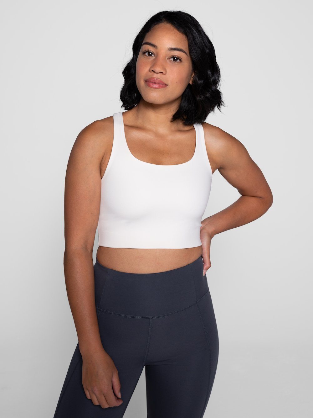 Girlfriend Collective Paloma Sports Bra | Weekendbee, Ivory / XXL
