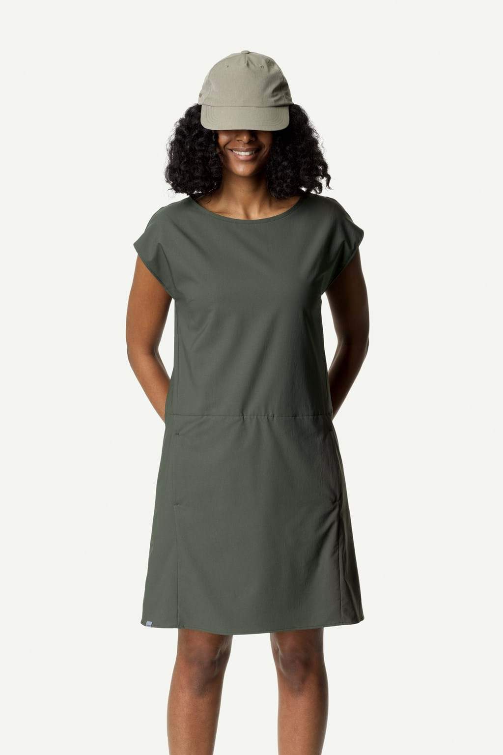 Houdini Women's Dawn Dress - circular production, Willow Green / M
