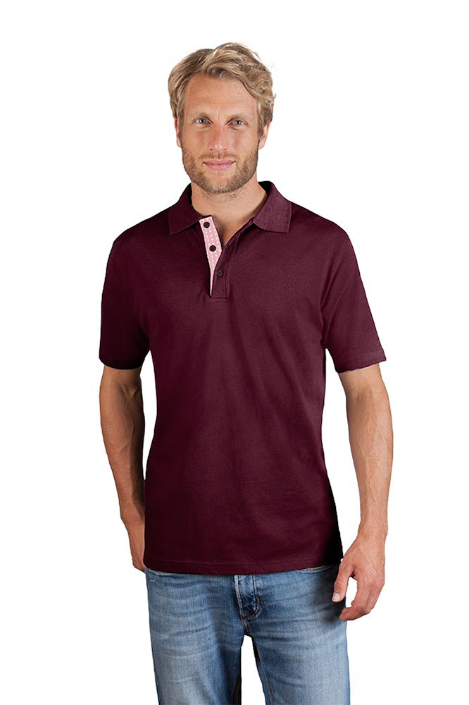 Superior Poloshirt "Graphic" 505CP Herren, Burgund, XL