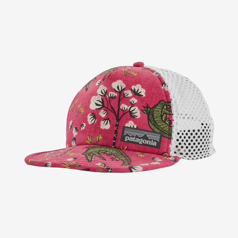 Patagonia Duckbill Trucker Hat - Recycled Nylon, Cotton Ball Gators: Ultra Pink
