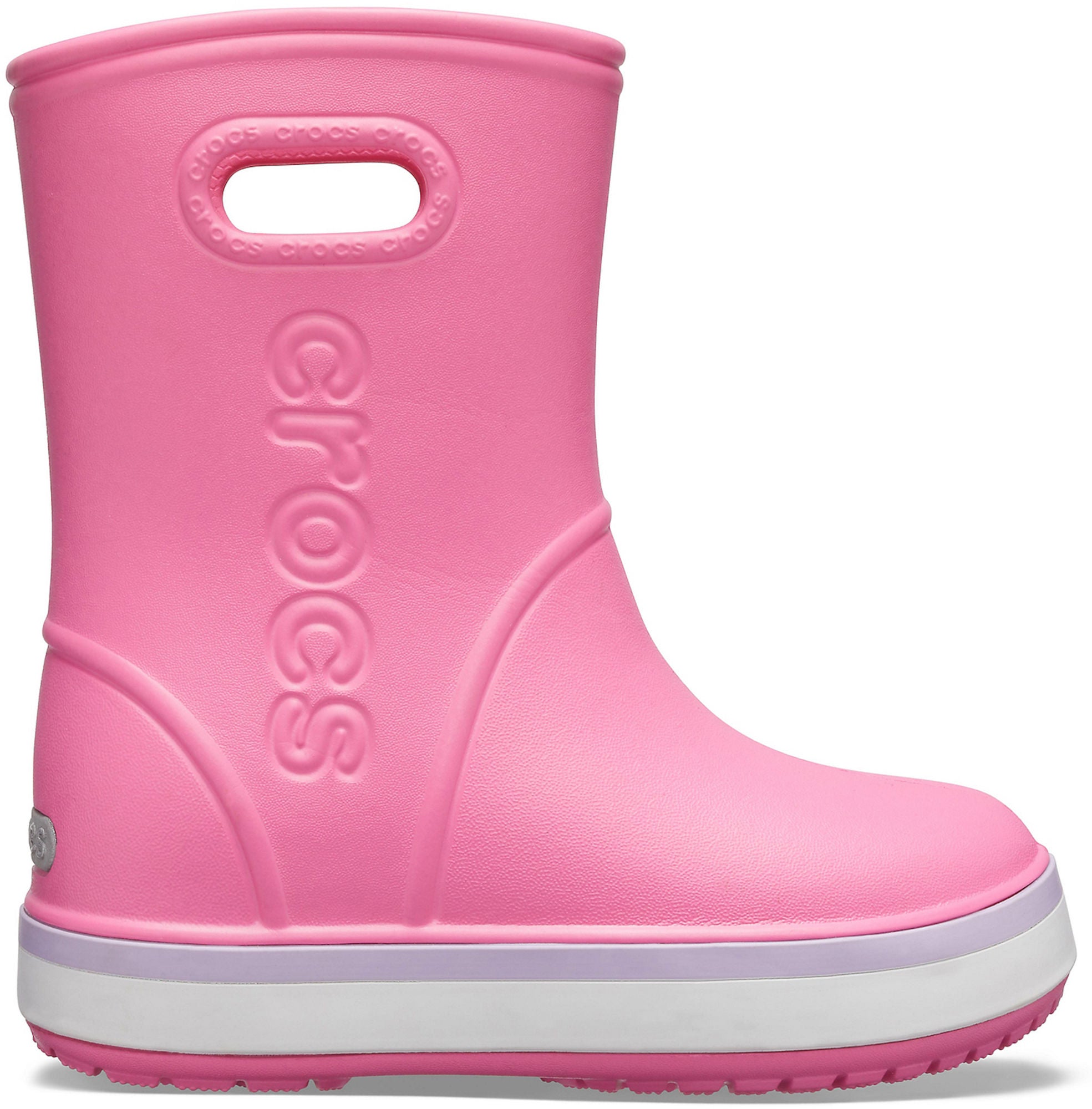 Crocs Crocband Gummistiefel, Pink Lemonade/Lavender 22-23
