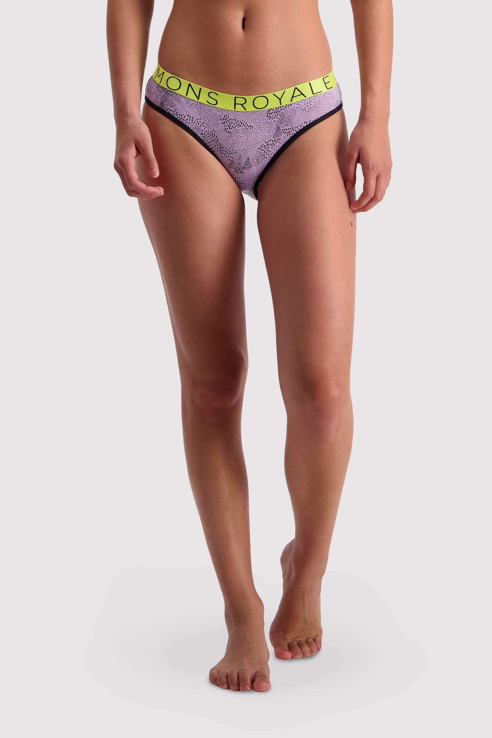 Mons Royale Folo Brief - Merino wool, Lilac Micro / XS