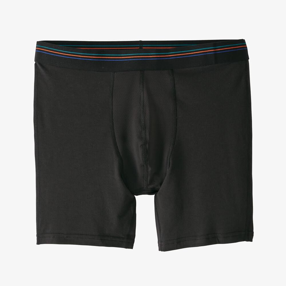 Patagonia Men's Essential A/C Boxer Briefs - 6" - Tencel, Black / S