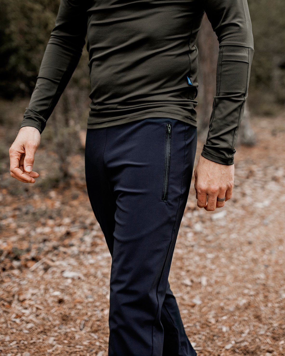 M's Yed Jogger Sports Pants - Recycled Polyamide, Mariner / L