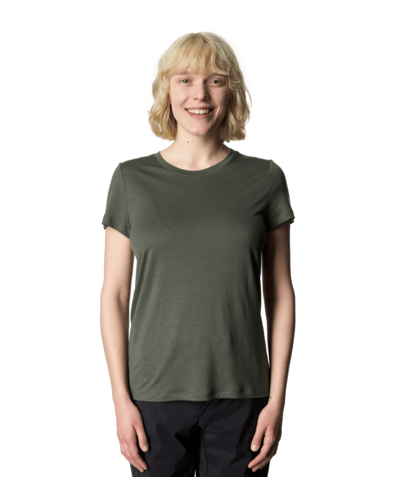 Houdini Women's Tree Tee - 100% Tencel, Willow Green / S