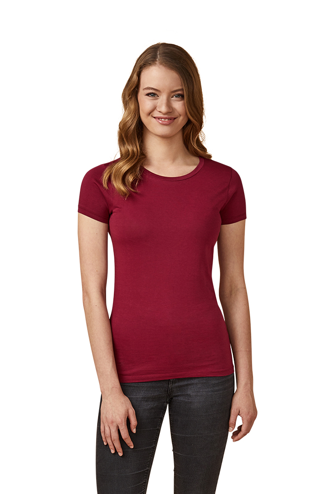 X.O Rundhals T-Shirt Damen, Himbeere, L