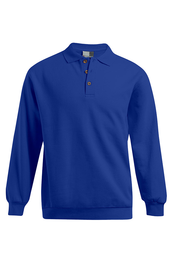 Polo-Sweatshirt Plus Size Herren, Königsblau, XXXL