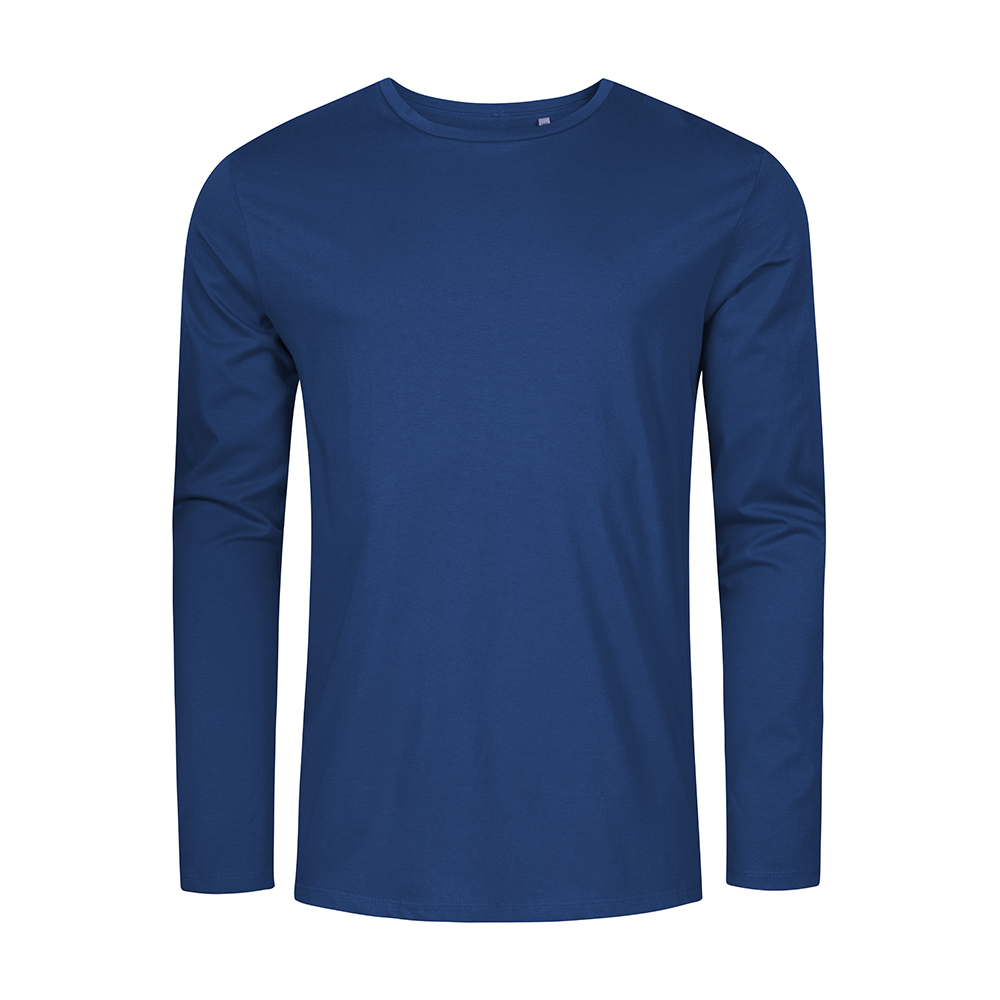 X.O Rundhals Langarmshirt Plus Size Herren, Französisch-Marineblau, XXXL