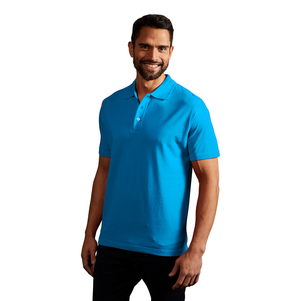 Superior Poloshirt Herren, Türkis, L