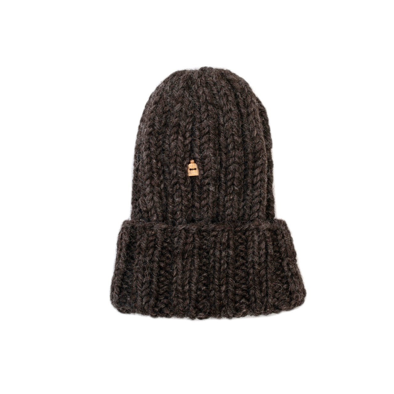 Myssyfarmi Muffi Beanie - Finnish Organic Wool, Dark Grey