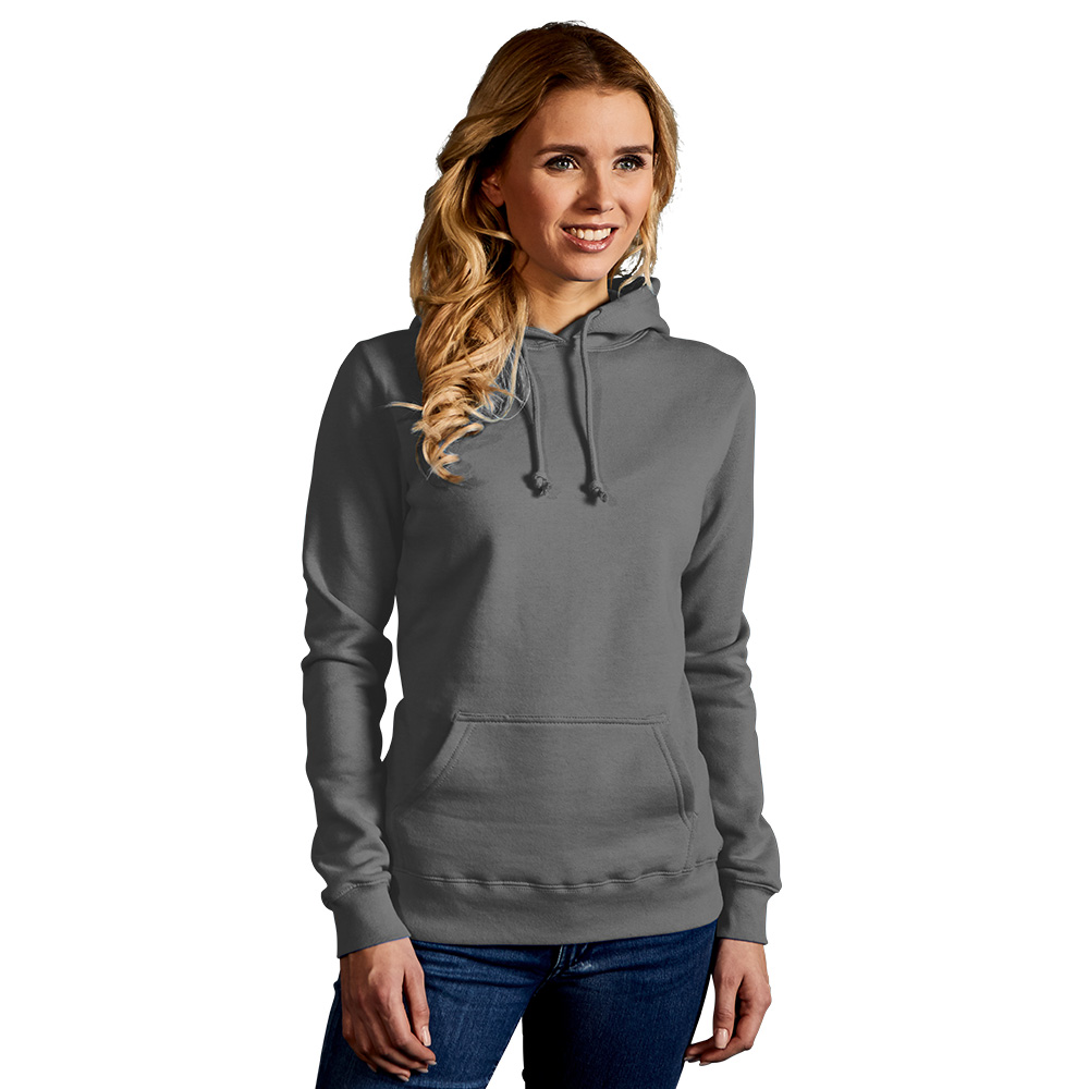 Basic Hoodie 80-20 Damen, Hellgrau, XL