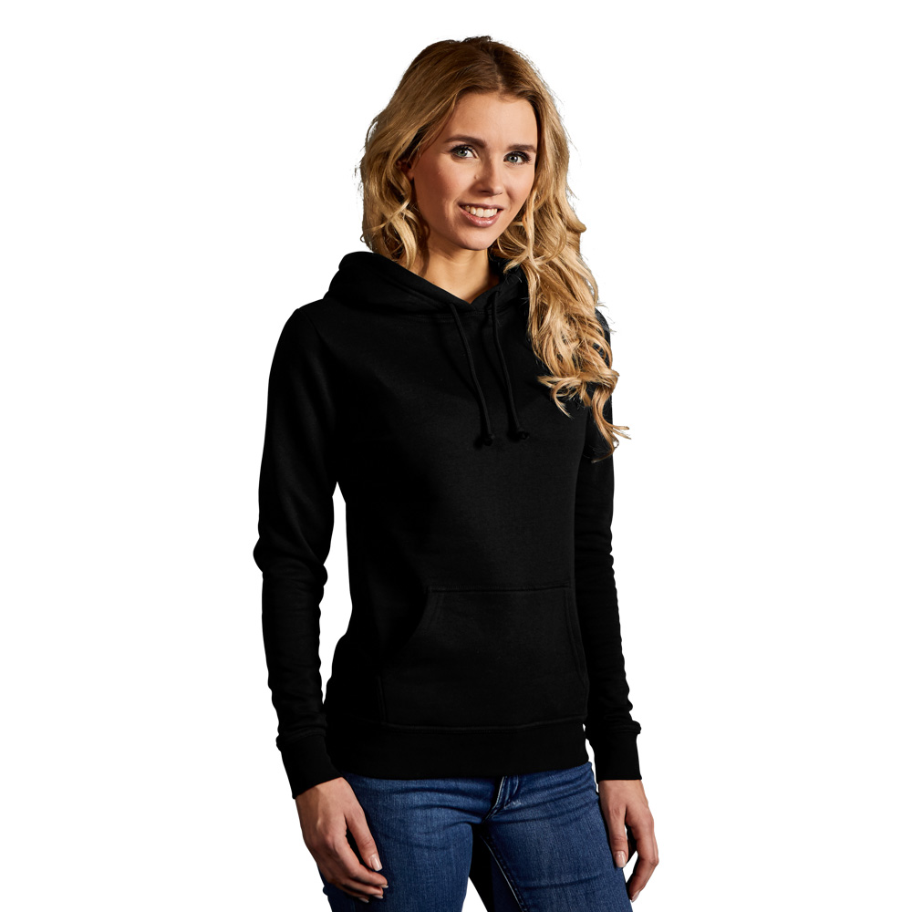 Basic Hoodie 80-20 Damen, Schwarz, XL