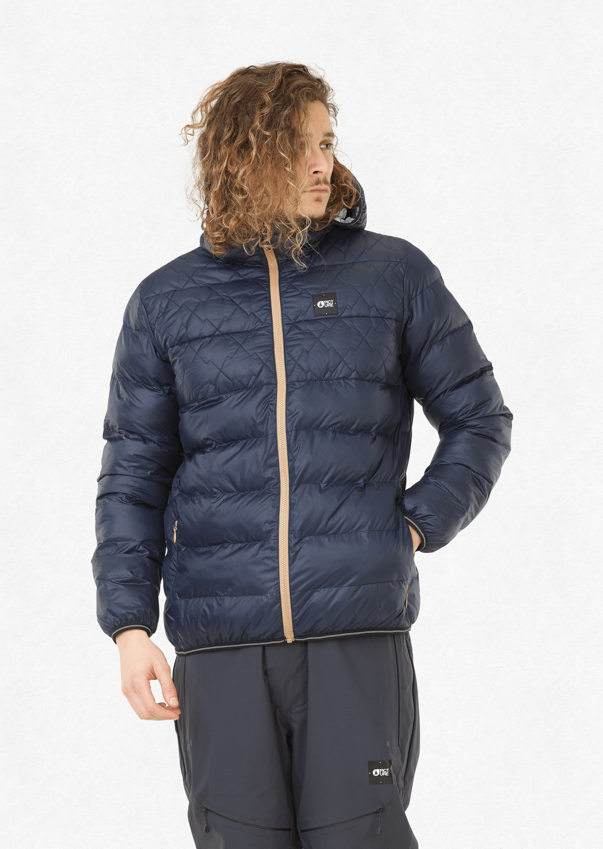 Picture Organic Men's Scape Jacket - 100% Recycled Polyester, Dark Blue / S