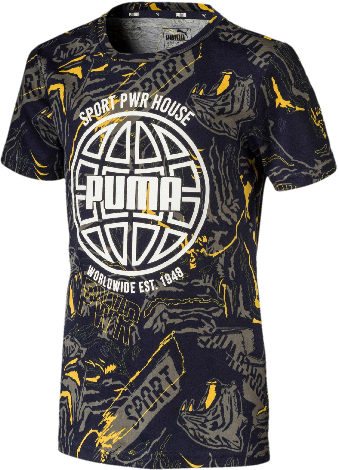 Puma Alpha Aop T-Shirt, Peacoat 92