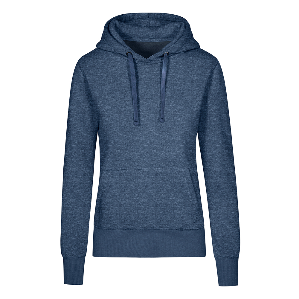 X.O Hoodie Plus Size Damen, Marineblau-Melange, XXL