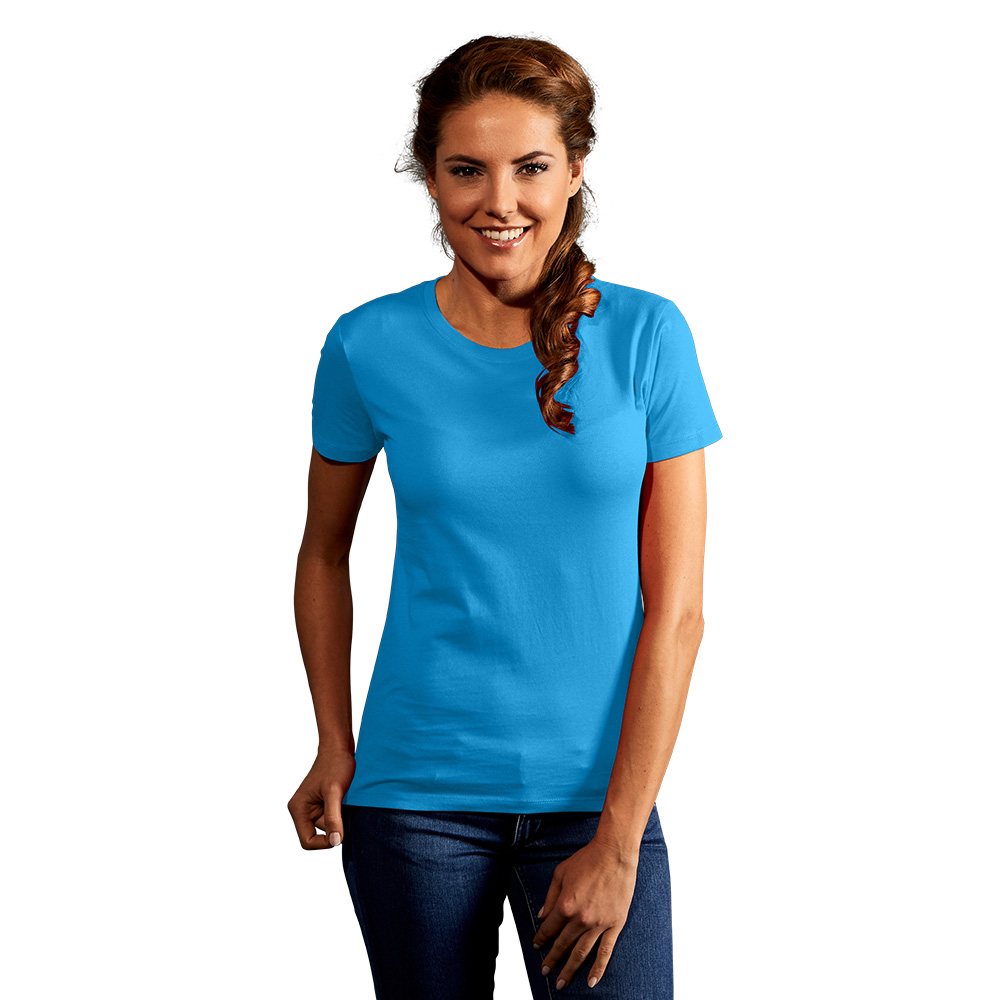 Premium T-Shirt Damen, Türkis, XL