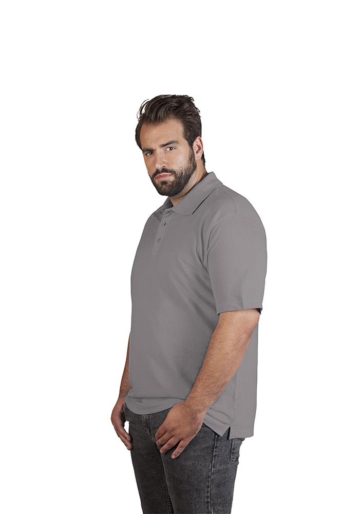 Superior Poloshirt Plus Size Herren Sale, Hellgrau, 4XL