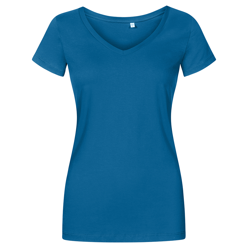 X.O V-Ausschnitt T-Shirt Plus Size Damen, Petrol, XXL